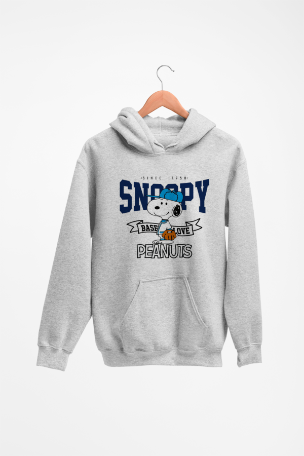Buzo gris Snoopy Baseball