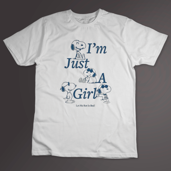 Remera blanca I'm just a girl