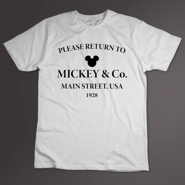 Remera blanca Return to Mickey and Co