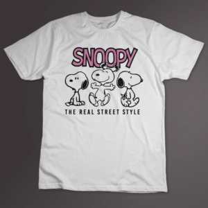 Remera blanca Snoopy Real street style