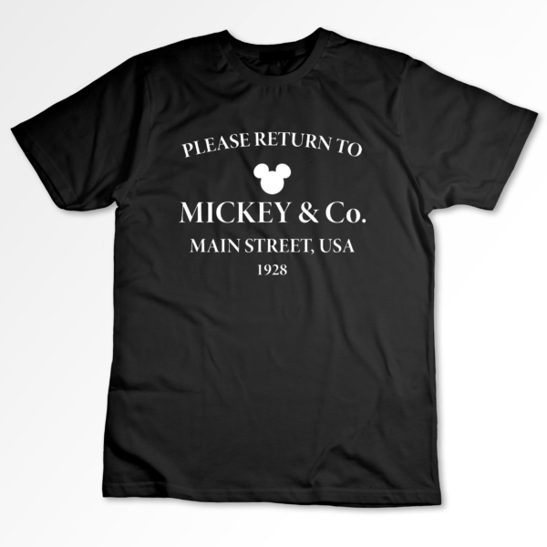 Remera negra Return to Mickey and Co