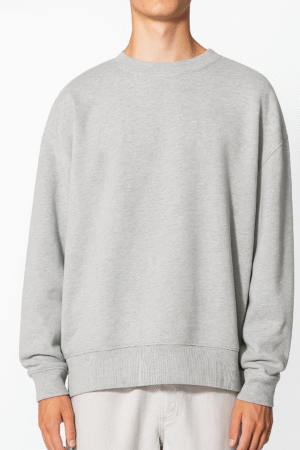 Buzo gris cuello redondo personalizado