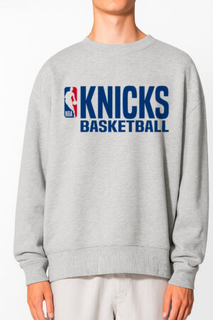Buzo gris cuello redondo Knicks Basketball
