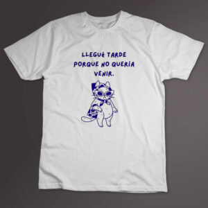 Remera blanca No queria venir