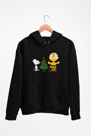 Buzo negro Snoopy & Charlie brown