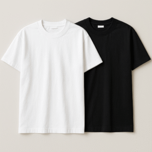 Pack Mood Basics – 2 remeras (blanca + negra)