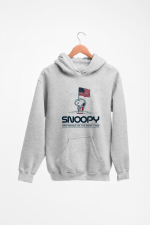 Buzo Gris Snoopy on the moon