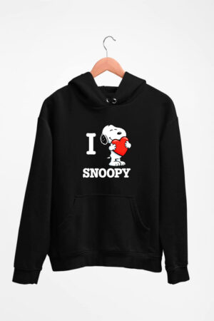 Buzo negro I love Snoopy