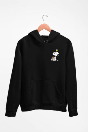 Buzo negro Snoopy mate en el corazón