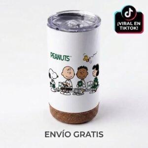 Vaso térmico base corcho Snoopy barista